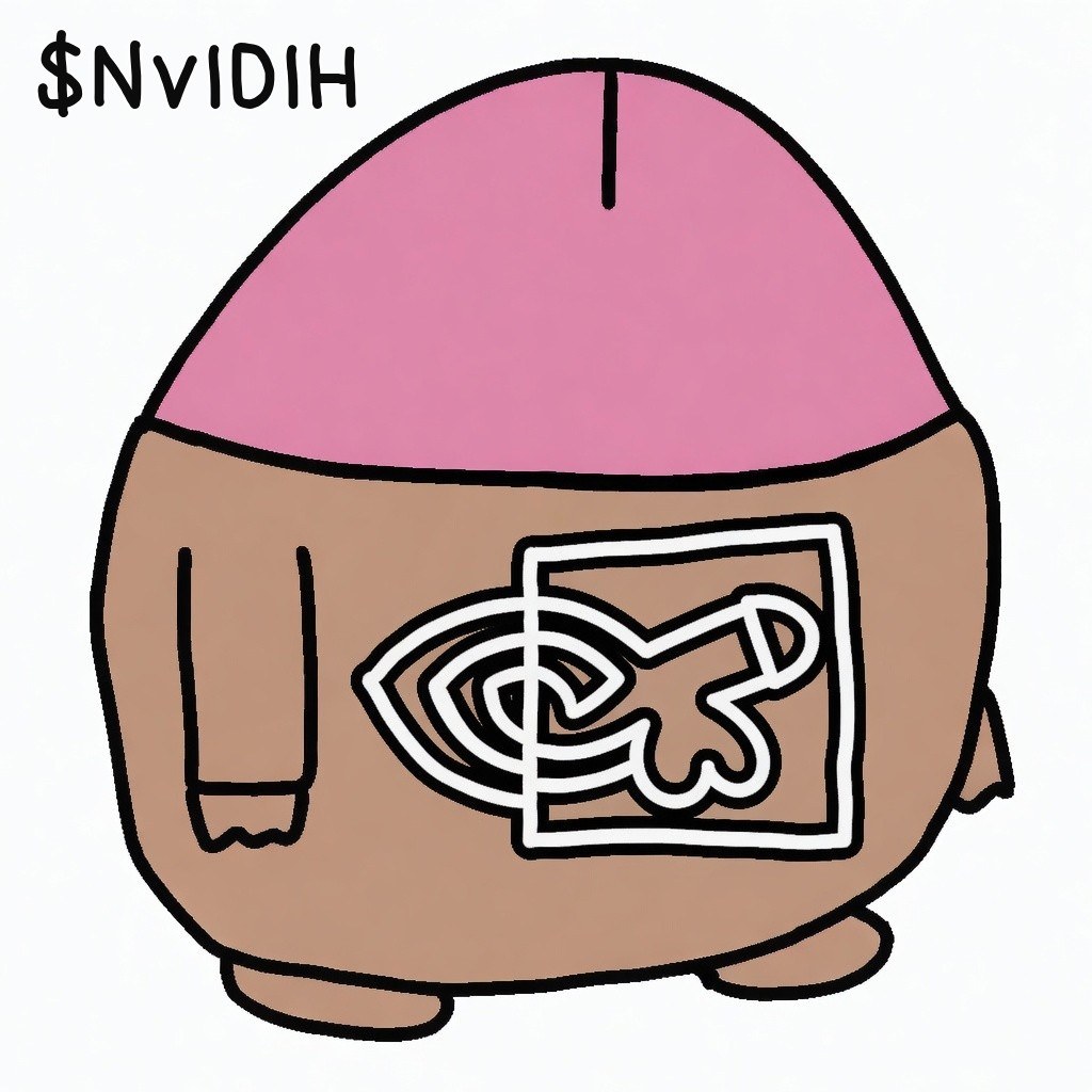 $NVIDIH blob with white logo on the back