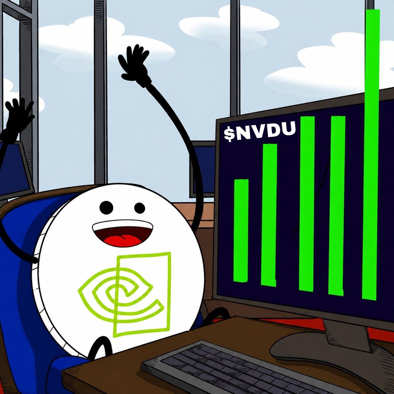 $NVIDIH watching green candles