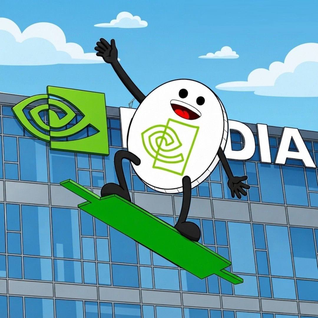 $NVIDIH flying on a green candle